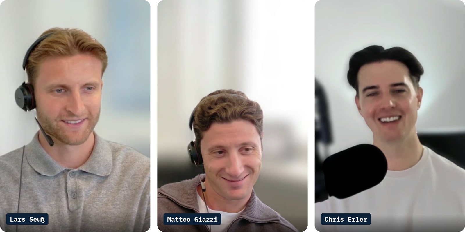 Lars Seuß, Matteo Giazzi, Chris Erler